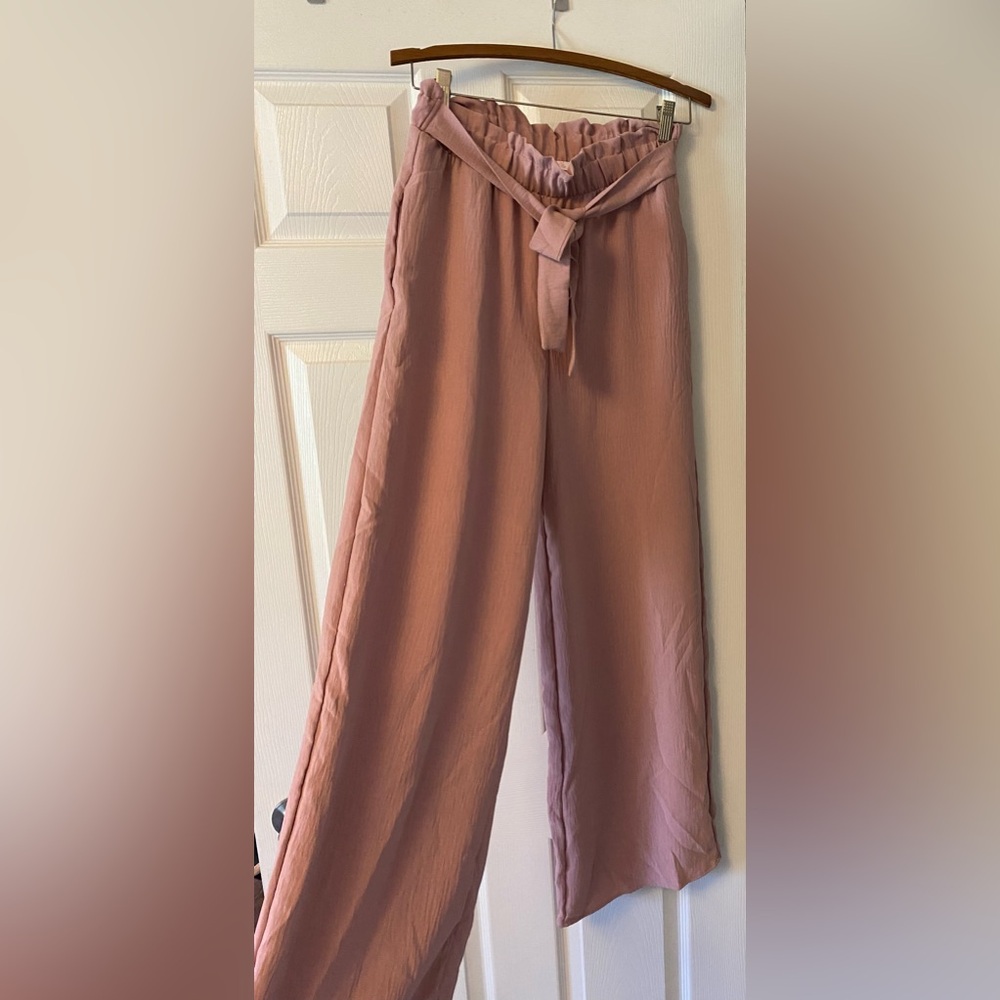 Blush pull-on trousers pants